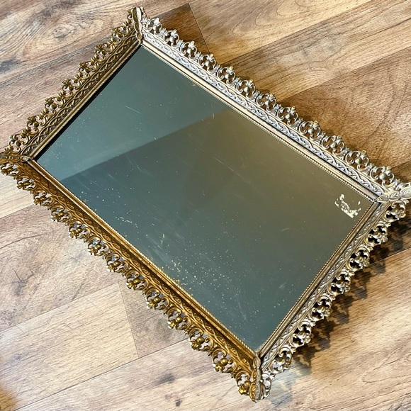 MCM Accents Vintage Brass Vanity Tray Poshmark
